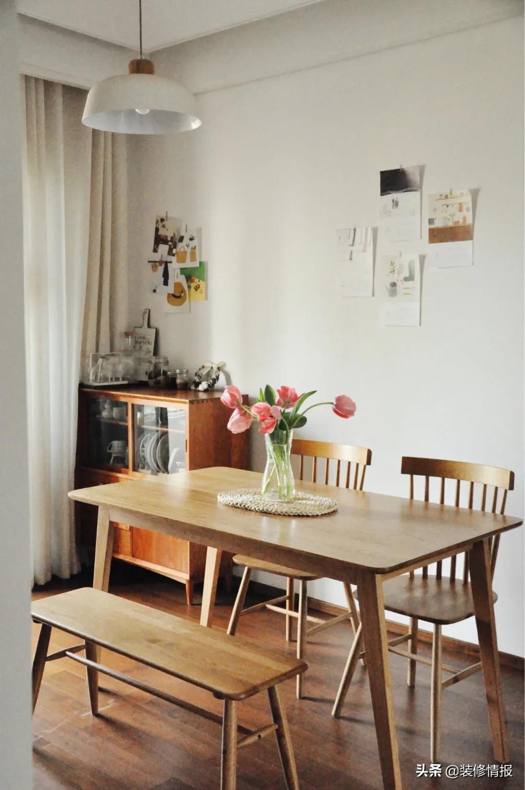 餐厅摆实木餐桌椅，用餐氛围精致情趣，生活过得有仪式！