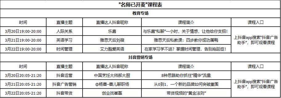 颜值课程都在线，抖音达人抢先看！DOU知云课堂闪亮来袭！