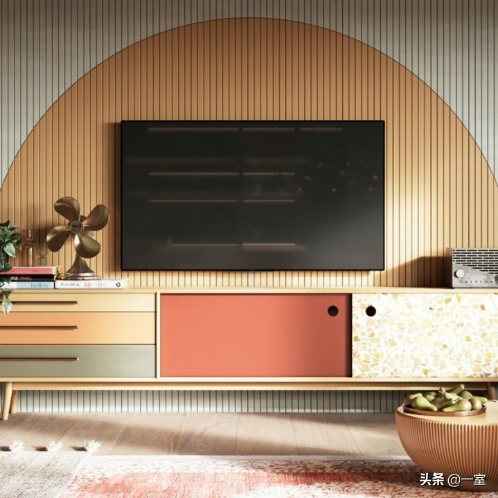 3.3米背景墙设计,客厅背景墙设计简约款