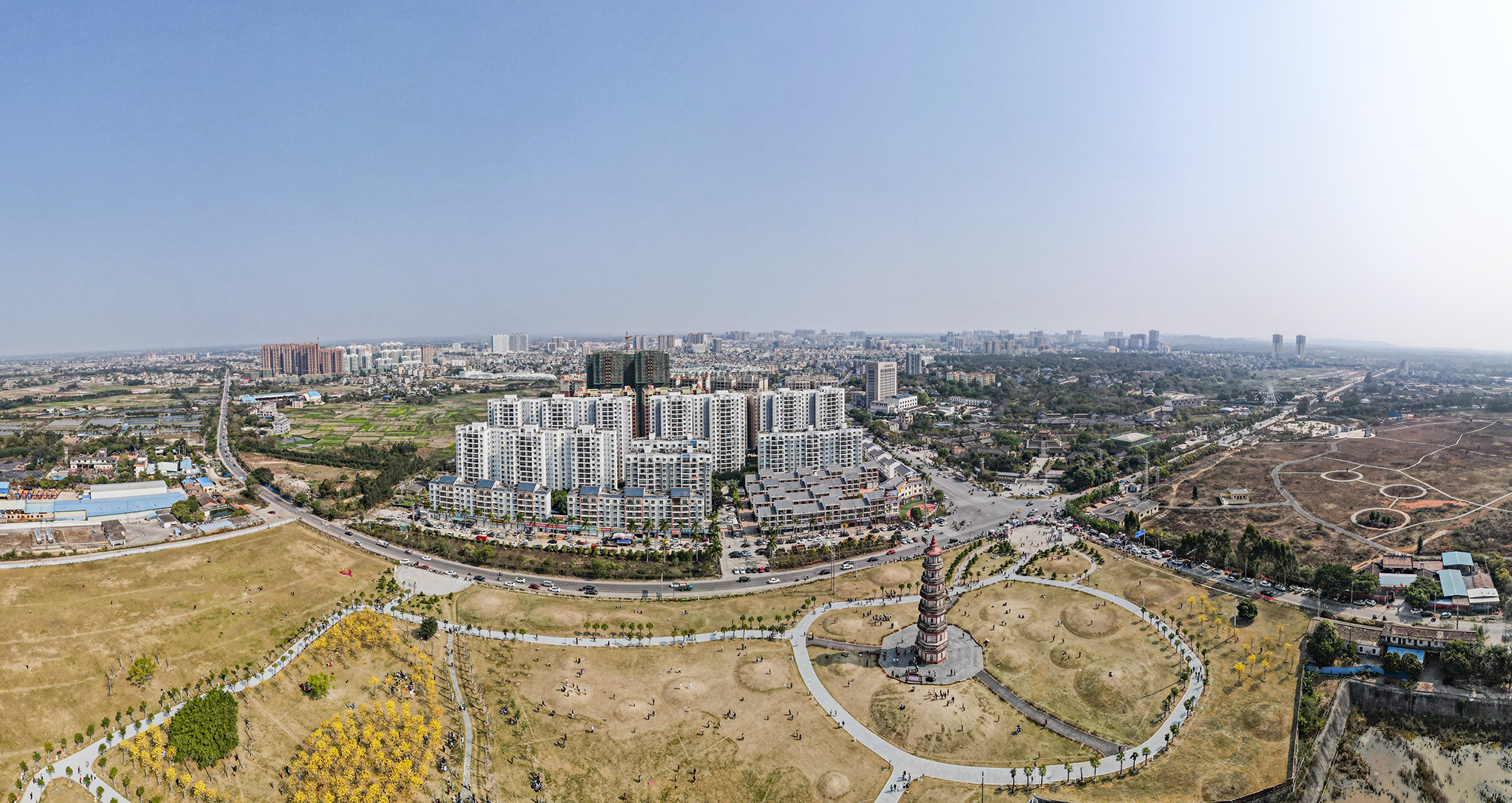 广西合浦县城航拍视频,合浦县最新航拍