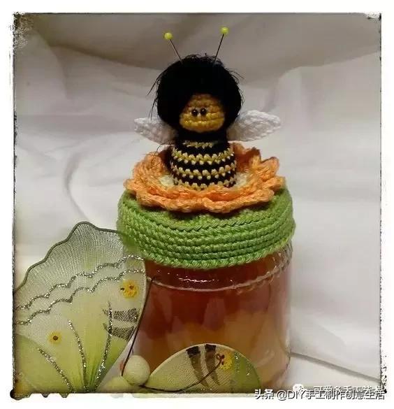 旧瓶子改花瓶套的钩法,旧玻璃瓶编织教程