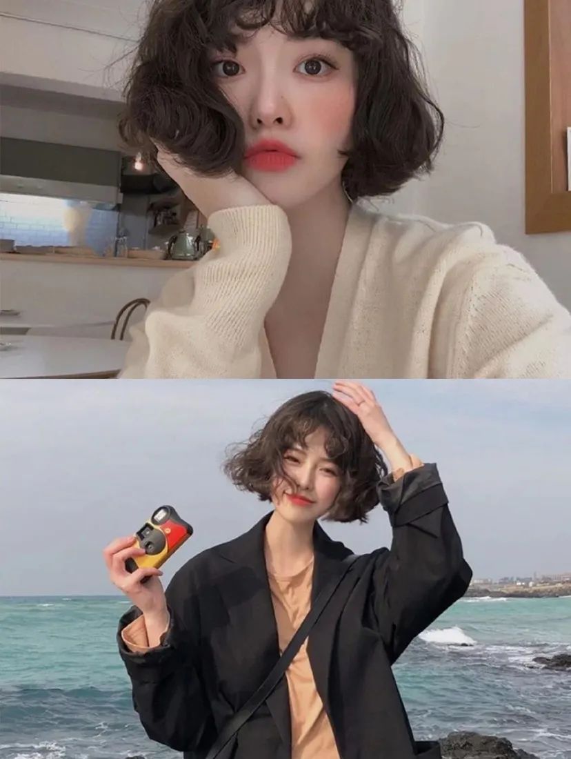 大圆脸型的女生适合剪短发,大脸女生剪短发显脸小的有哪些