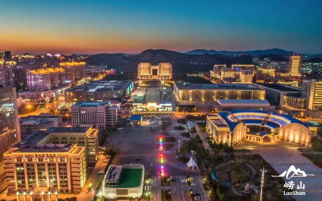 崂山春景美不胜收,崂山夜景金鼎