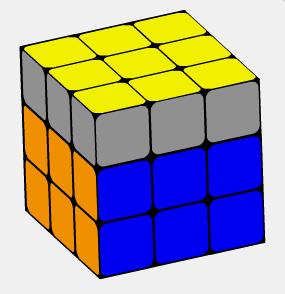 三阶魔方还原顶面简单教程,三阶魔方教程顶面还原
