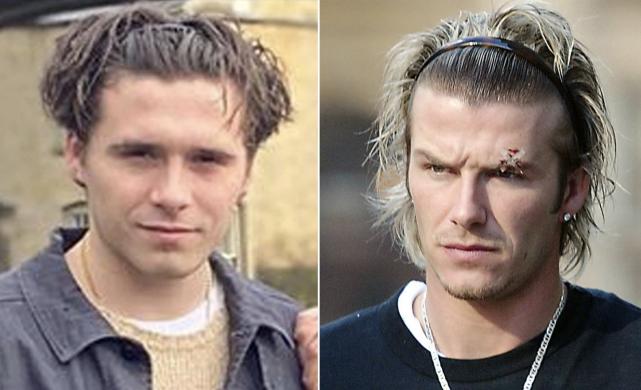 小贝一家最美照片,小贝亲子装出镜