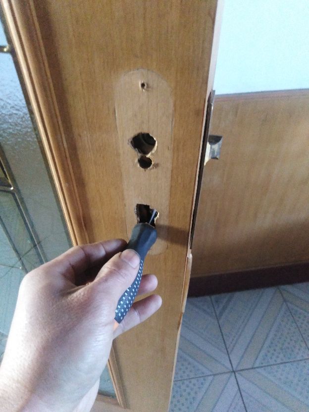 双执手锁拆卸图解,双锁体门锁怎么安装