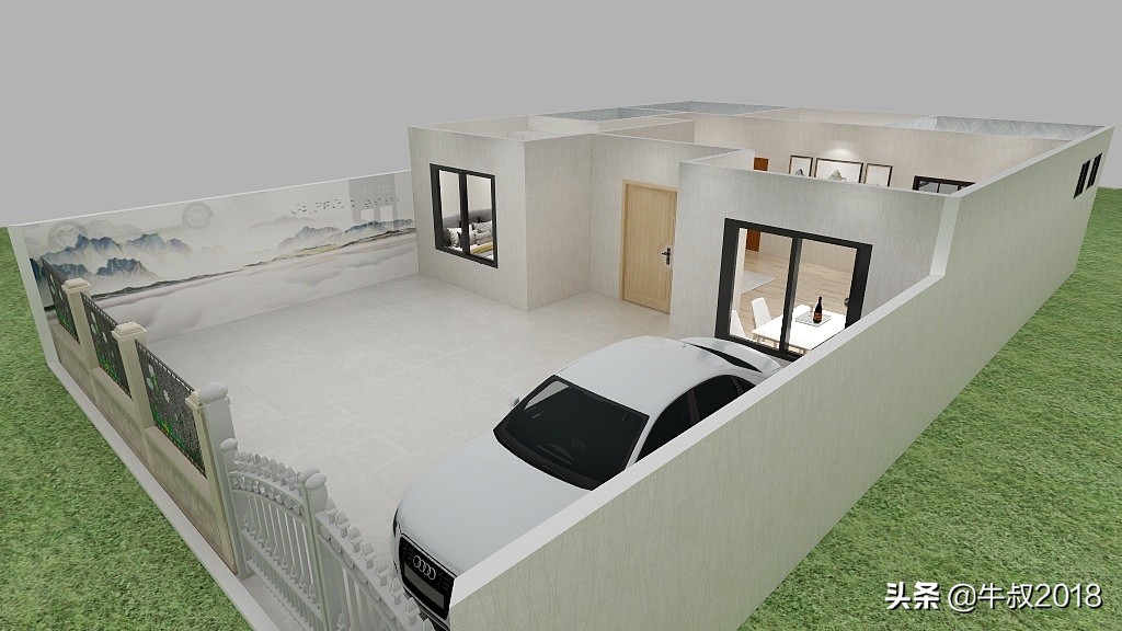 一层农村自建房小户型平面设计图,农村自建一层小户型平房设计图