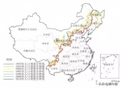 中国的神奇地方地图,中国神奇的一条线