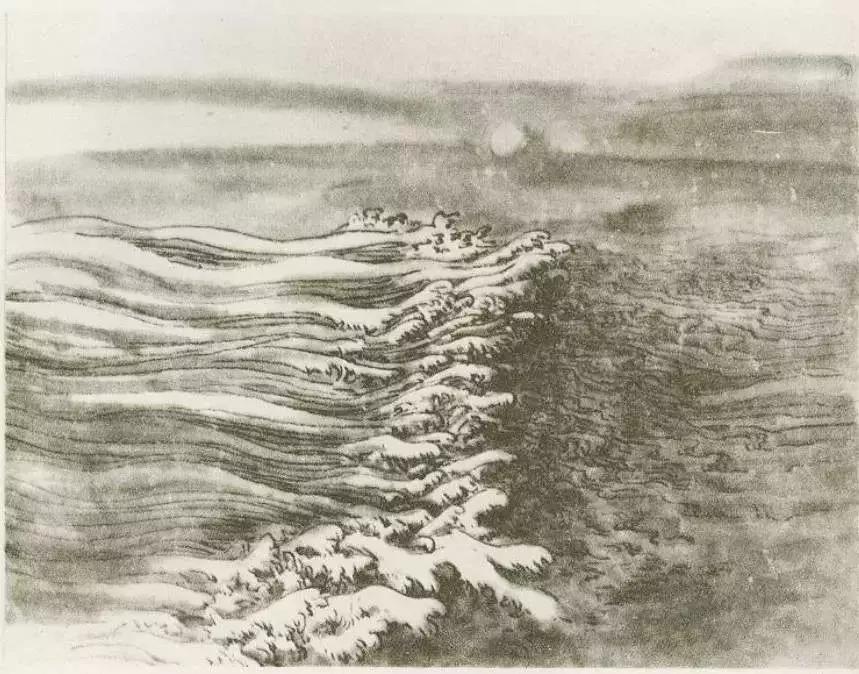 中国画技法入门怎样画水,画水中国画