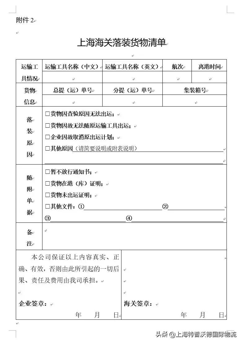 上海出口舱单已上线,海关新舱单常见问题
