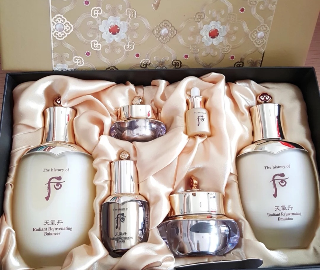 whoo化妆品套装系列天气丹,whoo天气丹花献水乳三件套