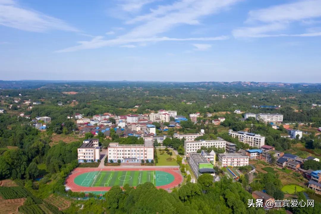 航拍青山绿水震撼风景竖屏视频,震撼校园秋景航拍