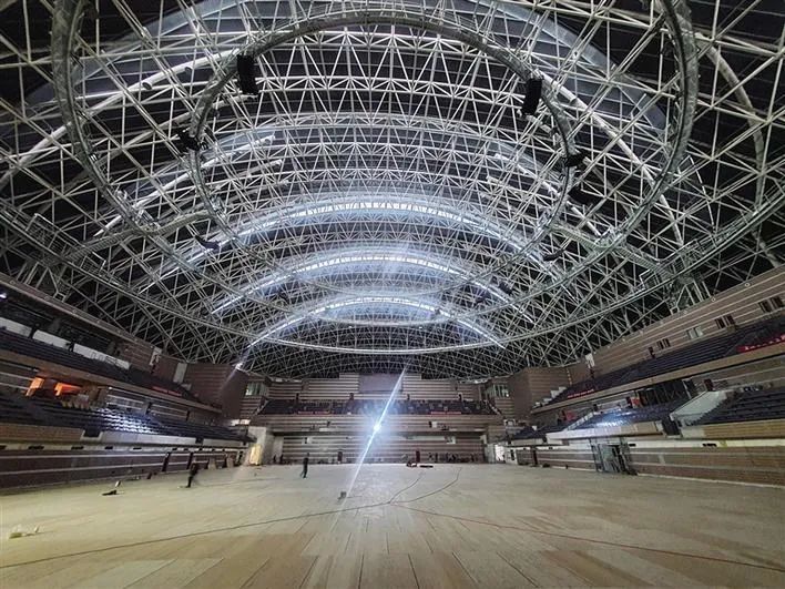 西安国际足球中心展示中心,西安国际足球中心夜景