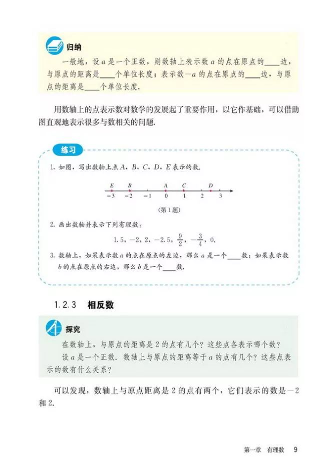 人教版数学七年级上册电子课本（高清可*载下**），暑假预习用
