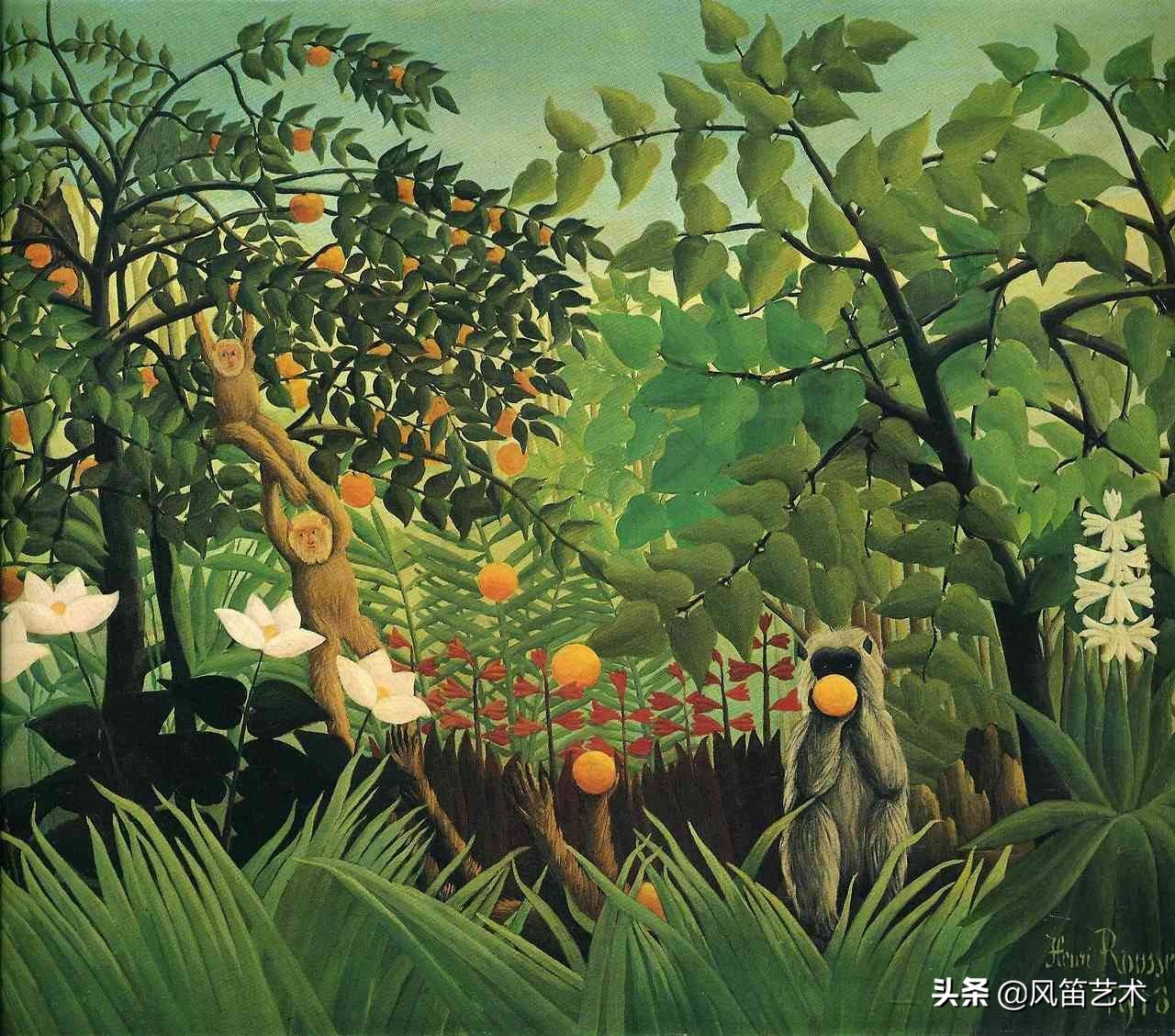 知名画家亨利卢梭世界名作欣赏,画家亨利卢梭简介