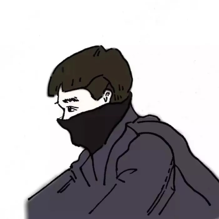 中性头像手绘森系,头像创意个性独特原宿手绘