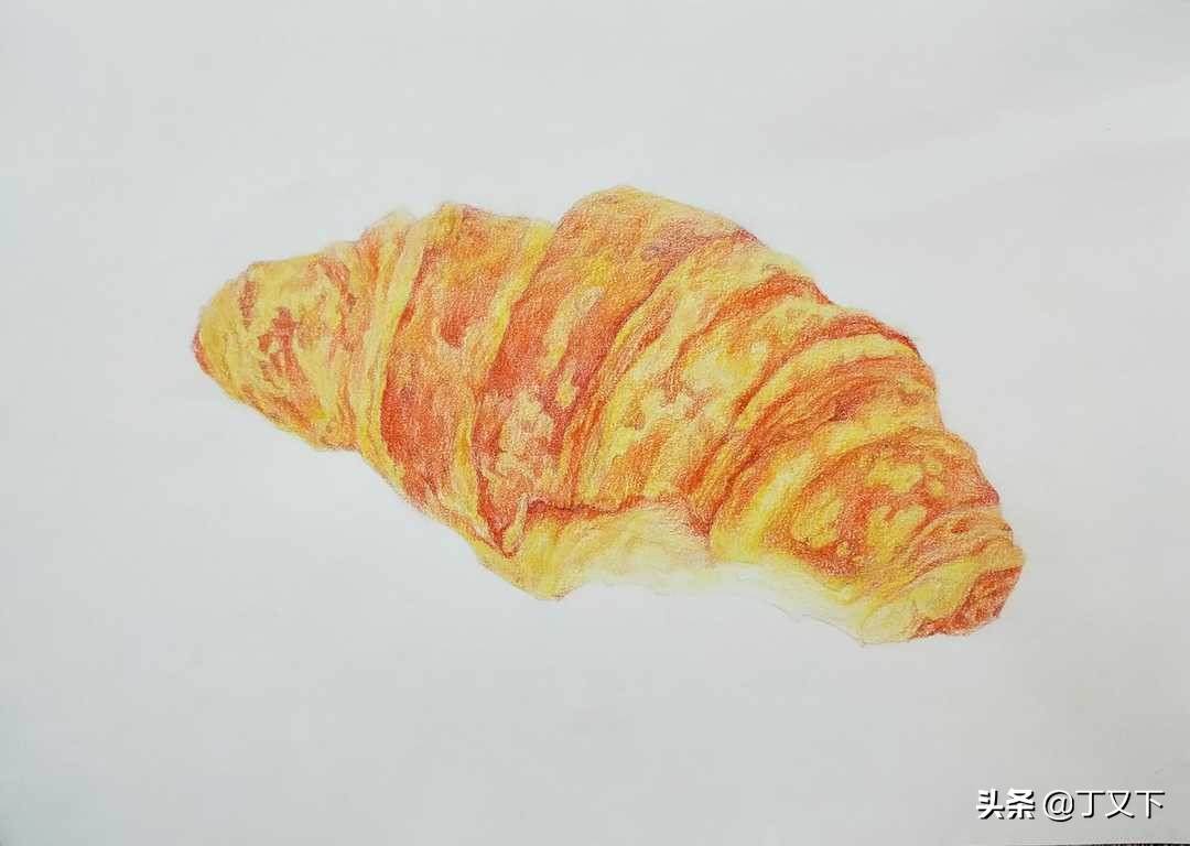 如何用彩铅画出真实的面包,彩铅入门必学500例蛋糕