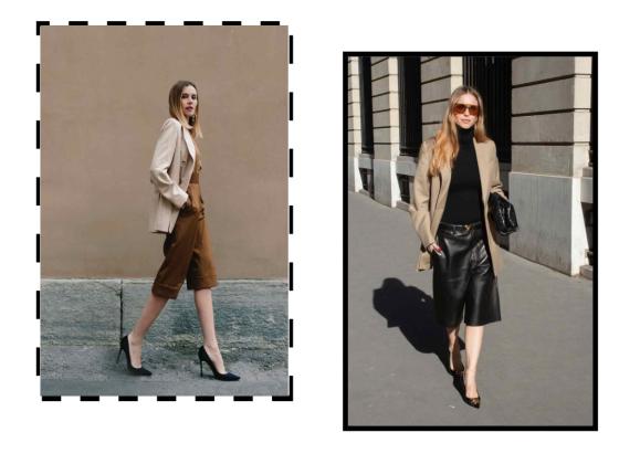 百慕大短裤搭配的两个新趋势,百慕大短裤搭配小个子