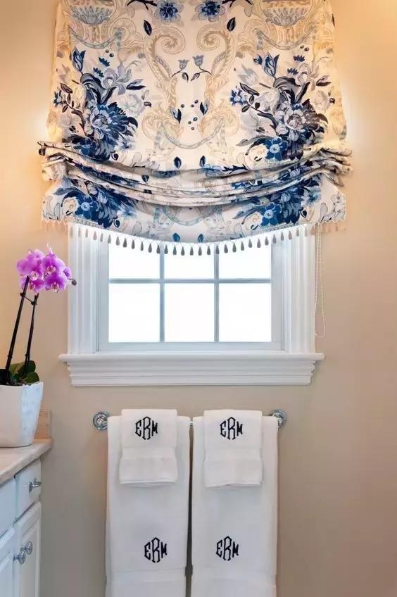 罗马帘美式,美式半遮光罗马帘