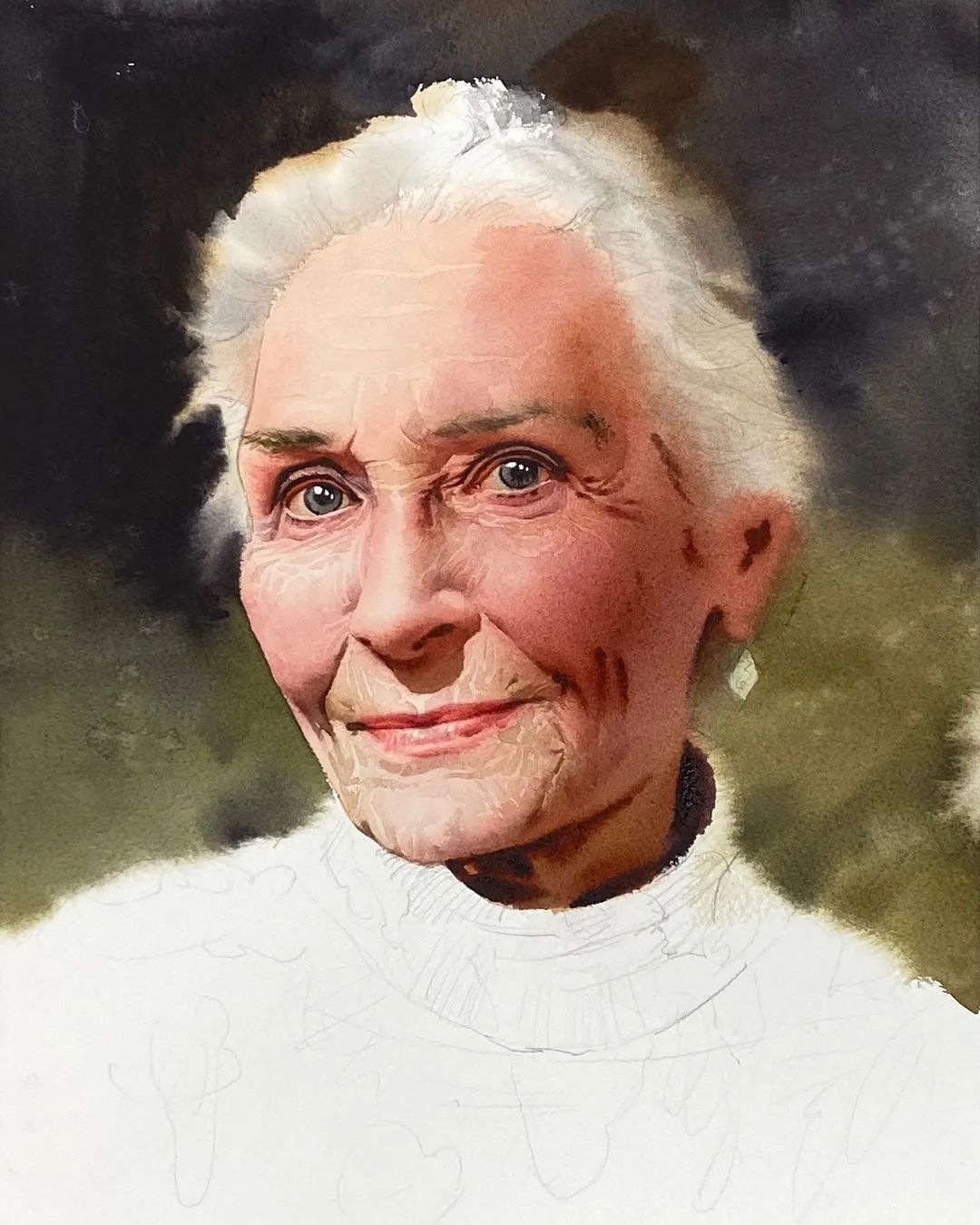 极简的水彩画作品,灵动脱俗的水彩画