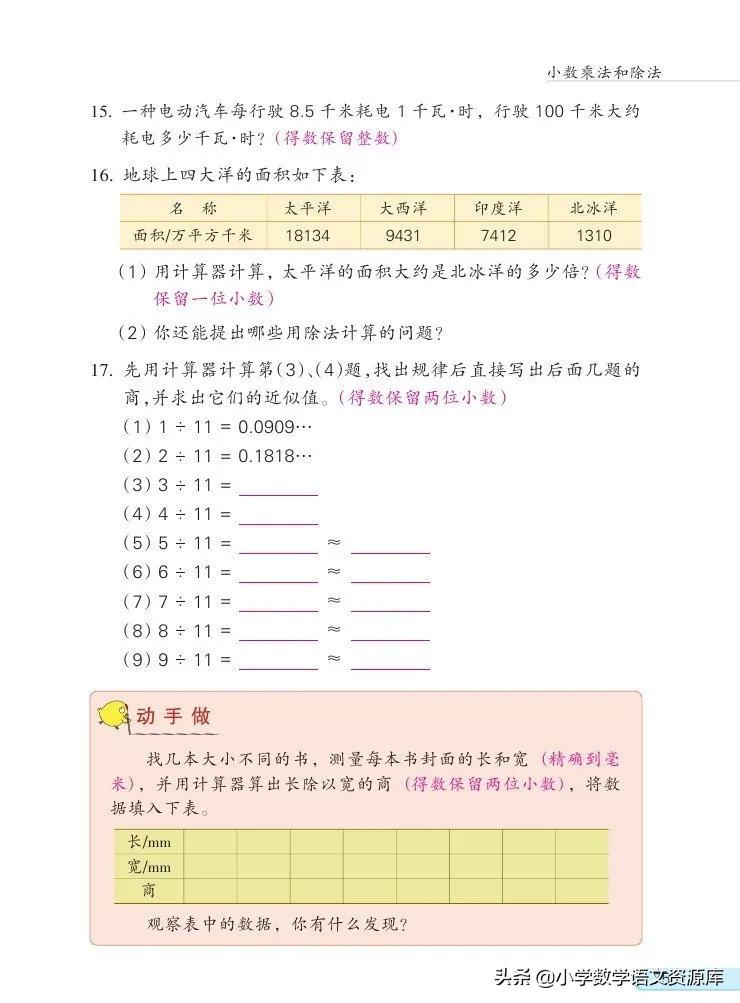 苏教版五年级上册数学电子课本,苏教版数学五年级上册目录