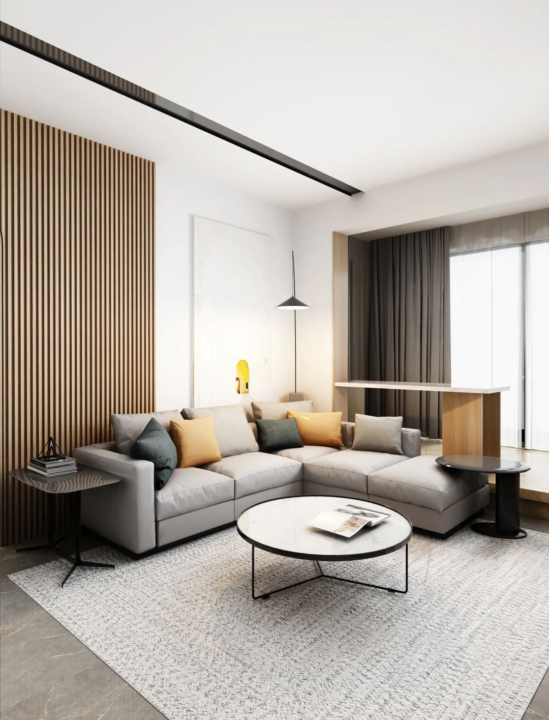 她家140㎡铺设长城板，耐污易清洁，高级还美观，入住很幸福