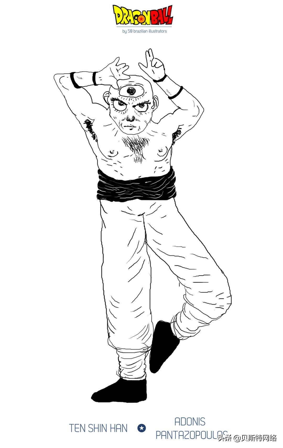 日本动漫插画师七龙珠,手绘龙珠经典插画