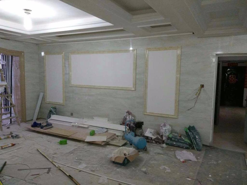 背景墙护墙板施工工艺讲解,电视背景墙护墙板现场制作方法