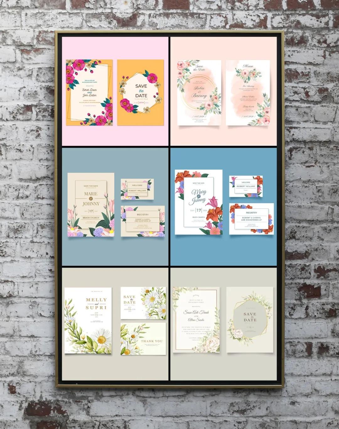 婚礼请柬模板高清图片边框,婚礼请柬英语模板制作