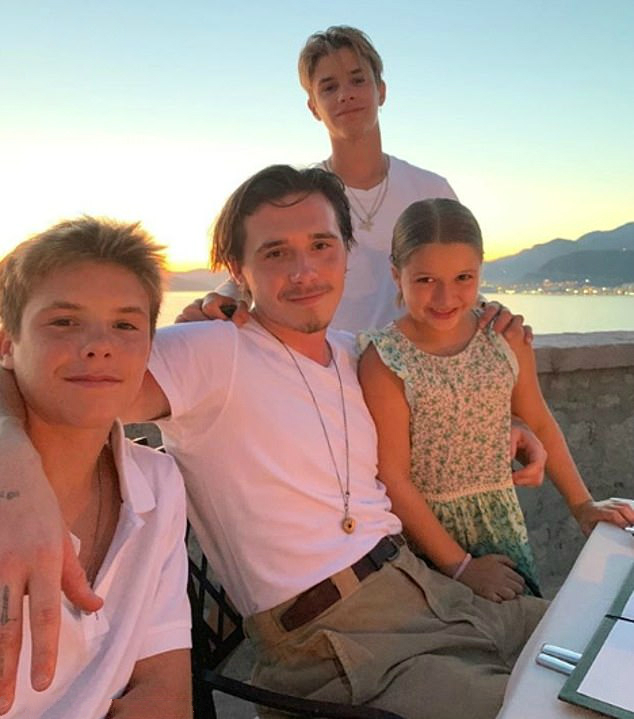 贝克汉姆孩子颜值,贝克汉姆孩子近照