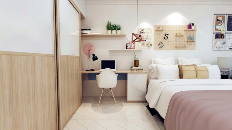 女孩的凌乱温馨房间,女孩子的房间凌乱图片