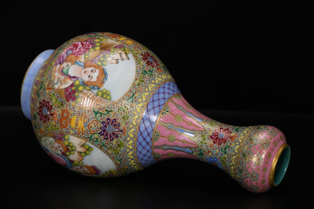 清代官窑珐琅彩将军罐,清代官窑珐琅彩鉴定方法