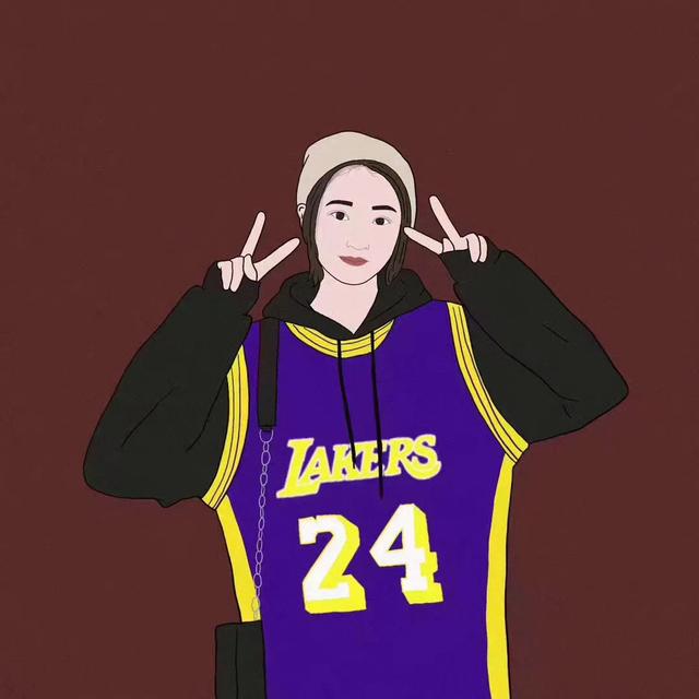 卡通篮球情侣头像,篮球运动员卡通头像