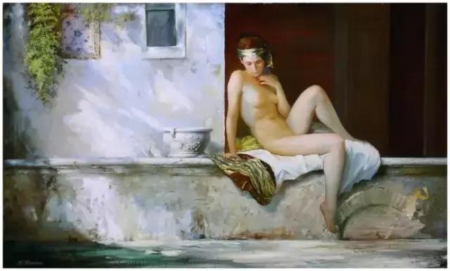 他画笔下的青春美少女人体艺术，风靡全球