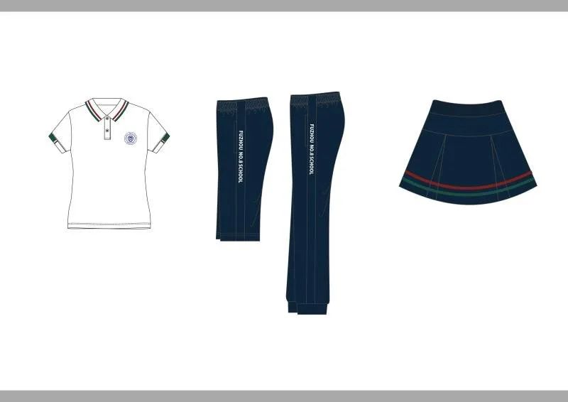 新八中校服图片,八中夏季的校服是什么样子的