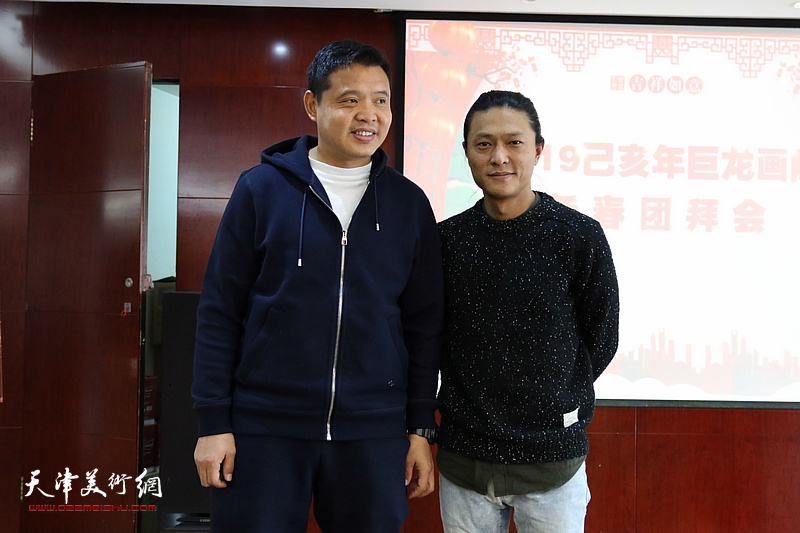 巨龙画院新春团拜活动在江泽福轩大饭店举行