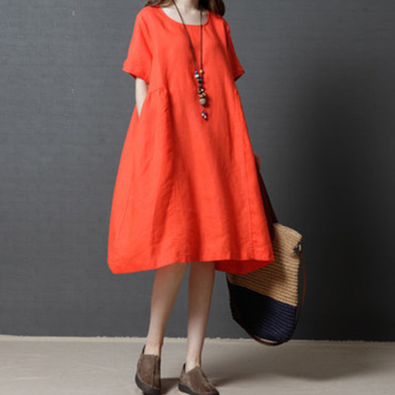 120斤到200斤胖女生妙穿宽松大码连衣裙如此减龄还显瘦