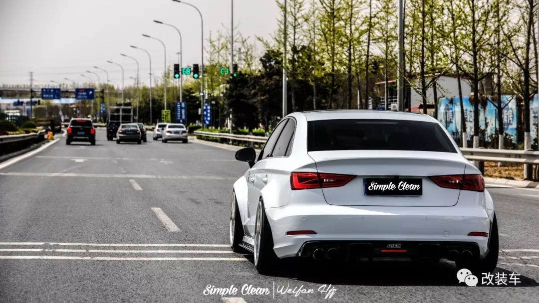 奥迪a3改碳纤维车身,奥迪a3时尚运动版改装s3外观