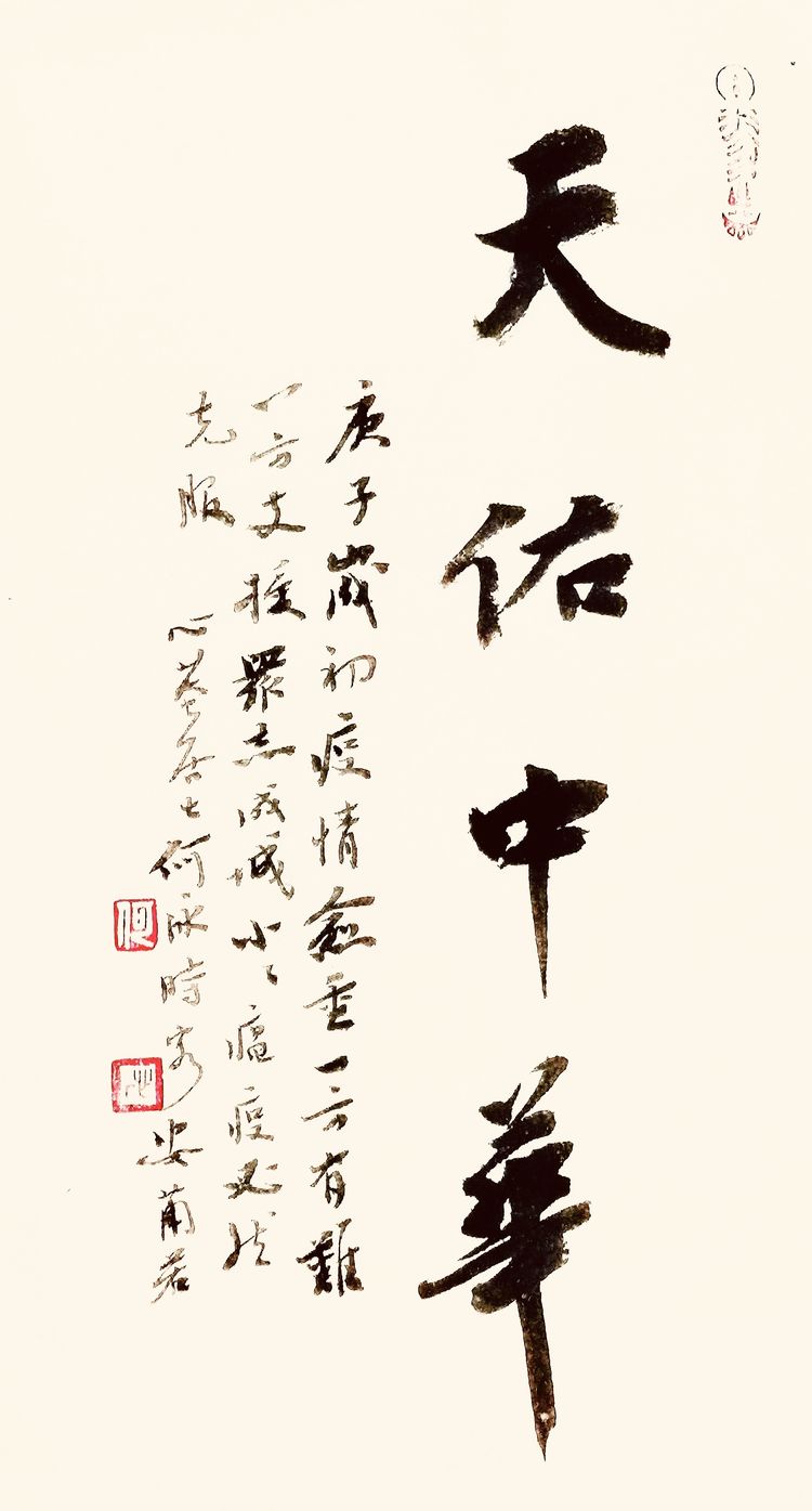 37位名家长江书法展,书法楷书武汉加油中国加油