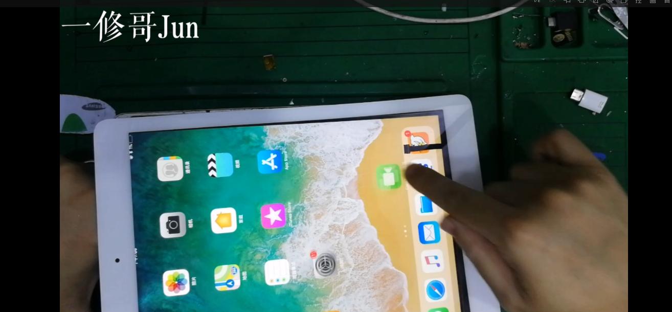 ipad5无触摸换了触摸ic也不行,ipad5无数据