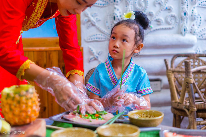 傣族园都有什么玩的,傣族古镇孔雀宴