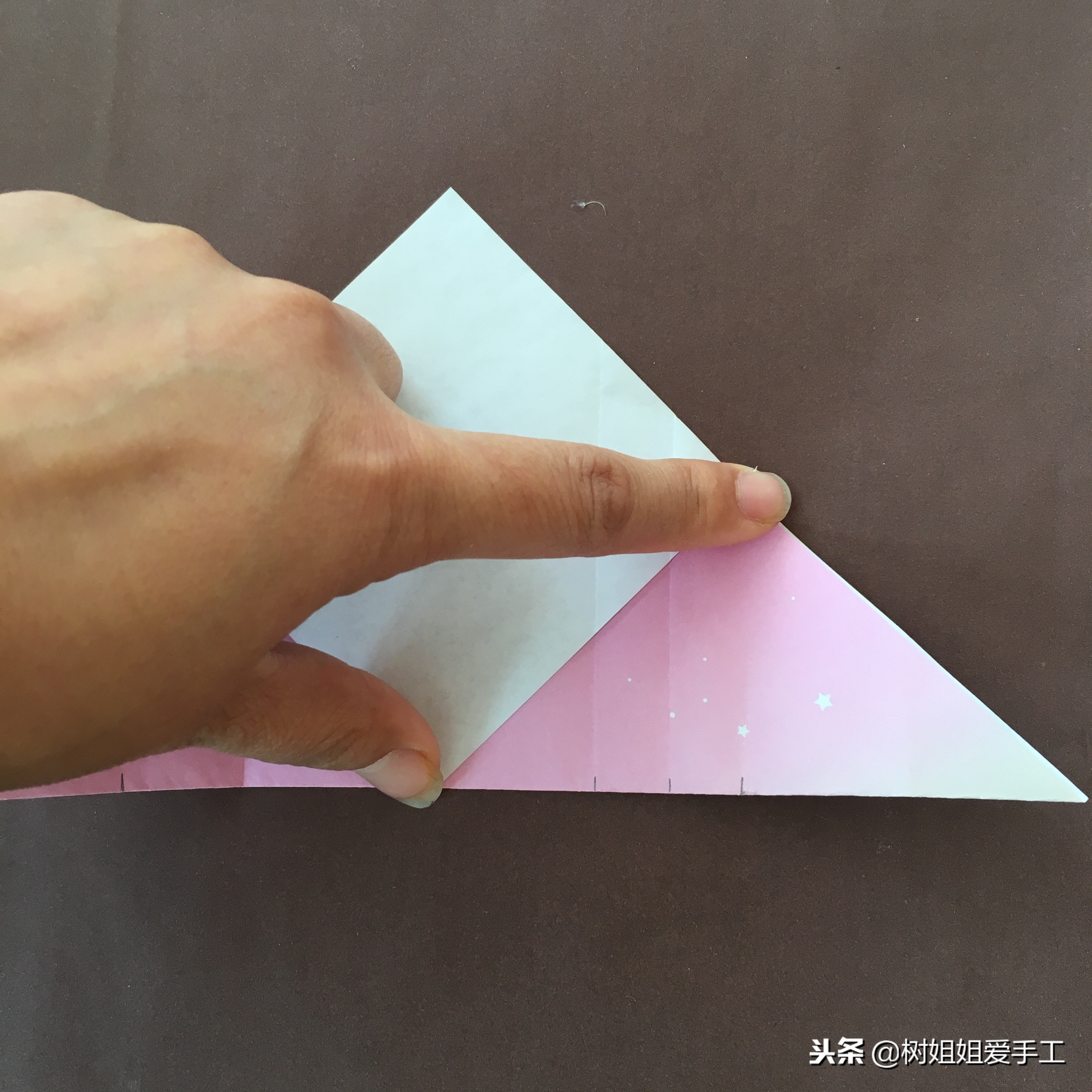 信封正方形折纸折法,三角形信封折纸手工简单易学