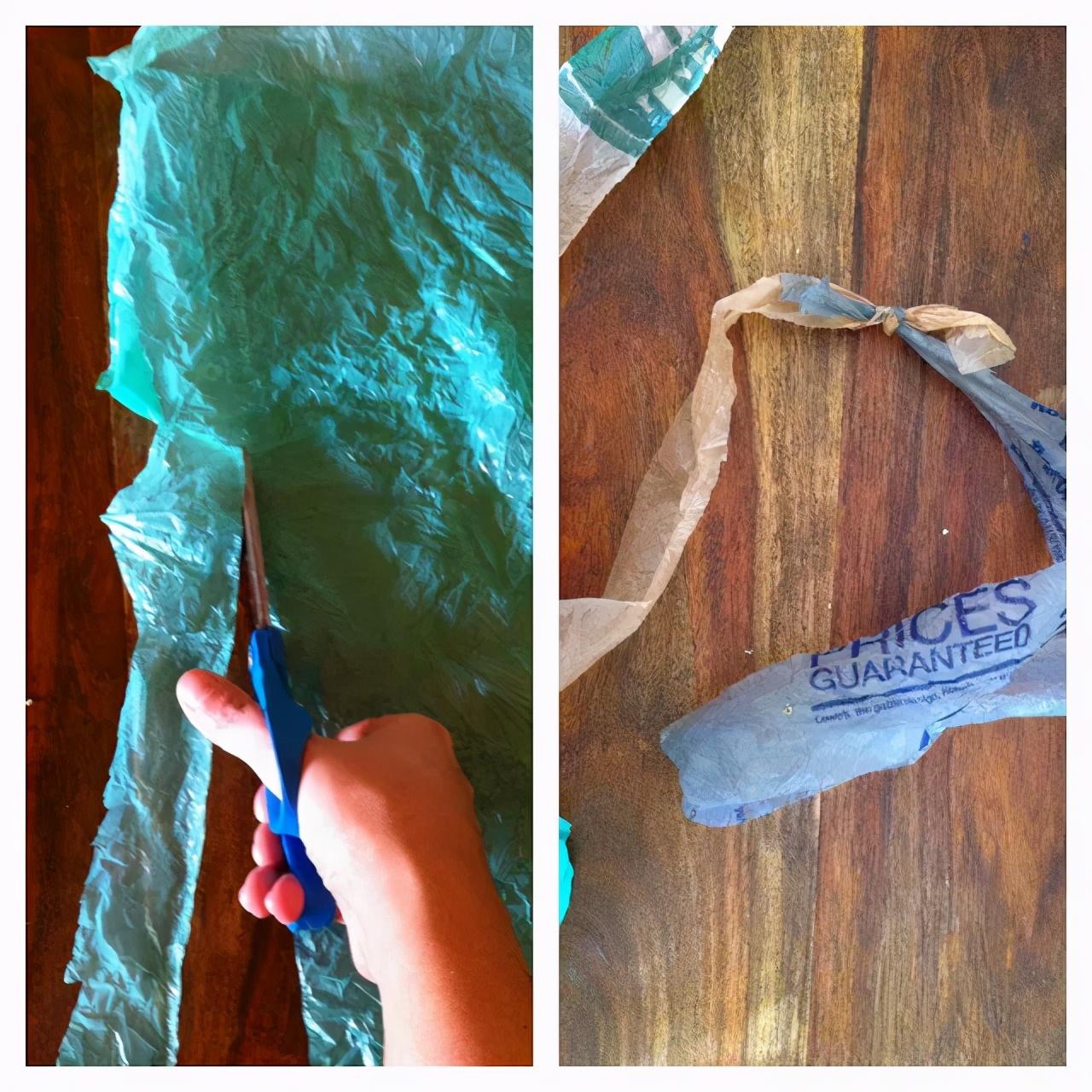 有塑料袋的手工,用塑料袋做的手工活