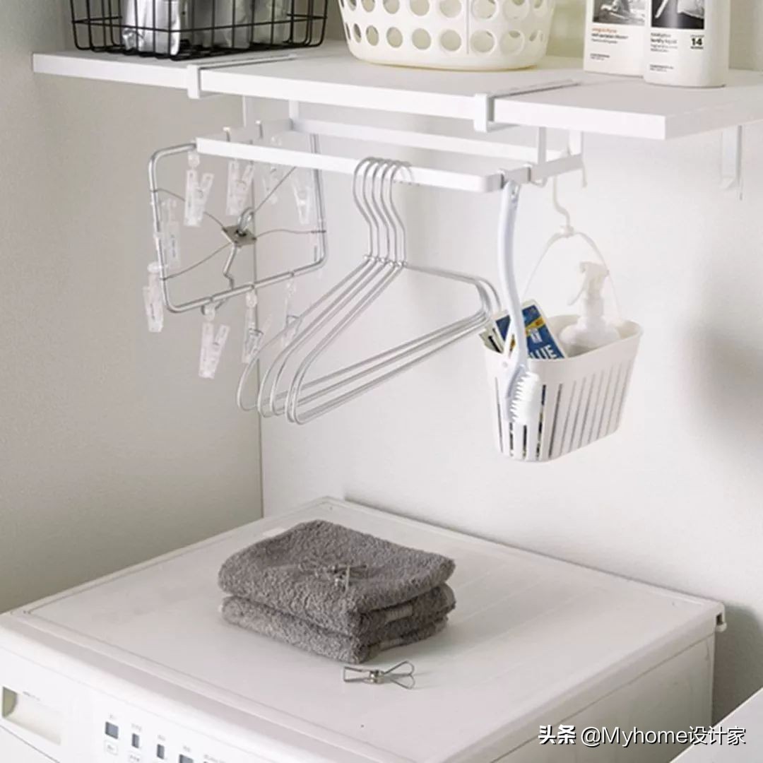 太变态了！1㎡洗衣房都能榨出5倍收纳，不愧是日本主妇