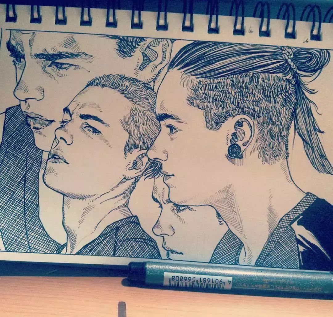 简单针管笔手绘花,简单易学针管笔手绘