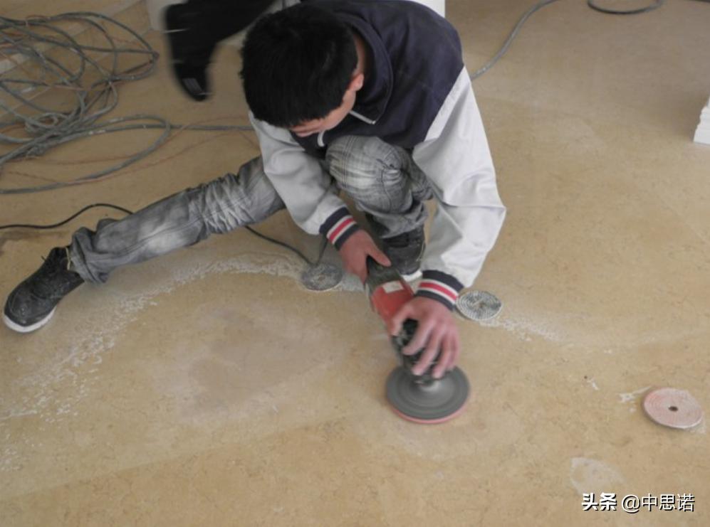 深色石材无光泽了怎么办？用1800Pro方便安全更美观