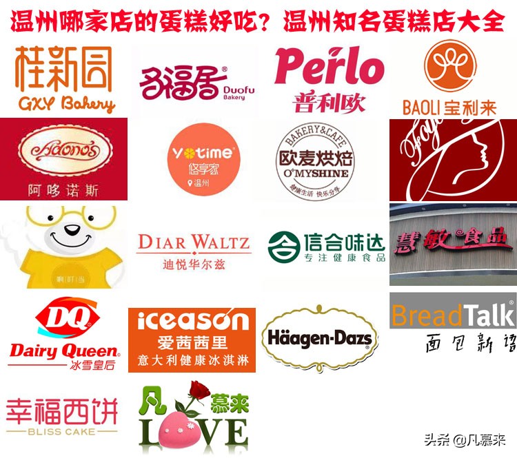温州蛋糕牌子排名前十,温州最有名的蛋糕
