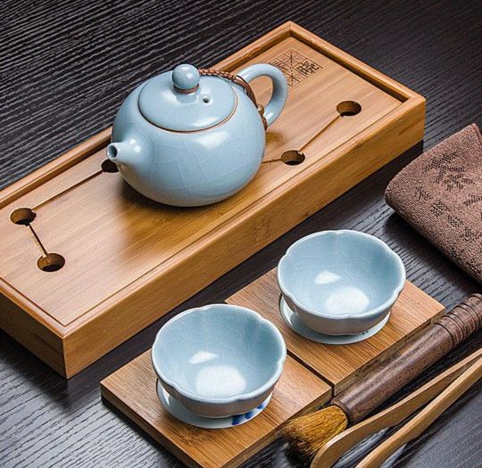 晓芳汝窑茶具,汝窑茶具直播