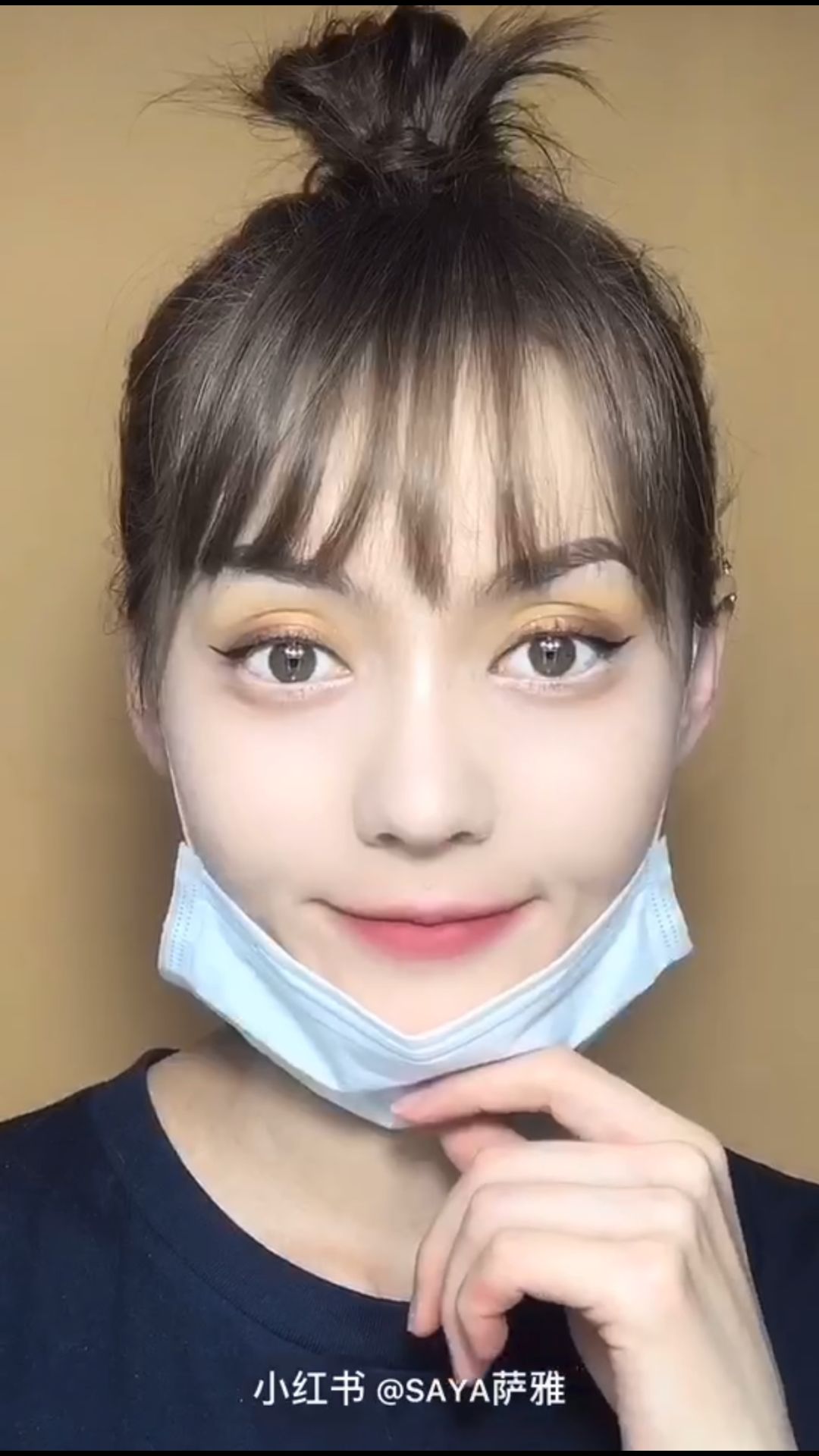 口罩也挡不住我的美，切磋1/2张脸你选谁