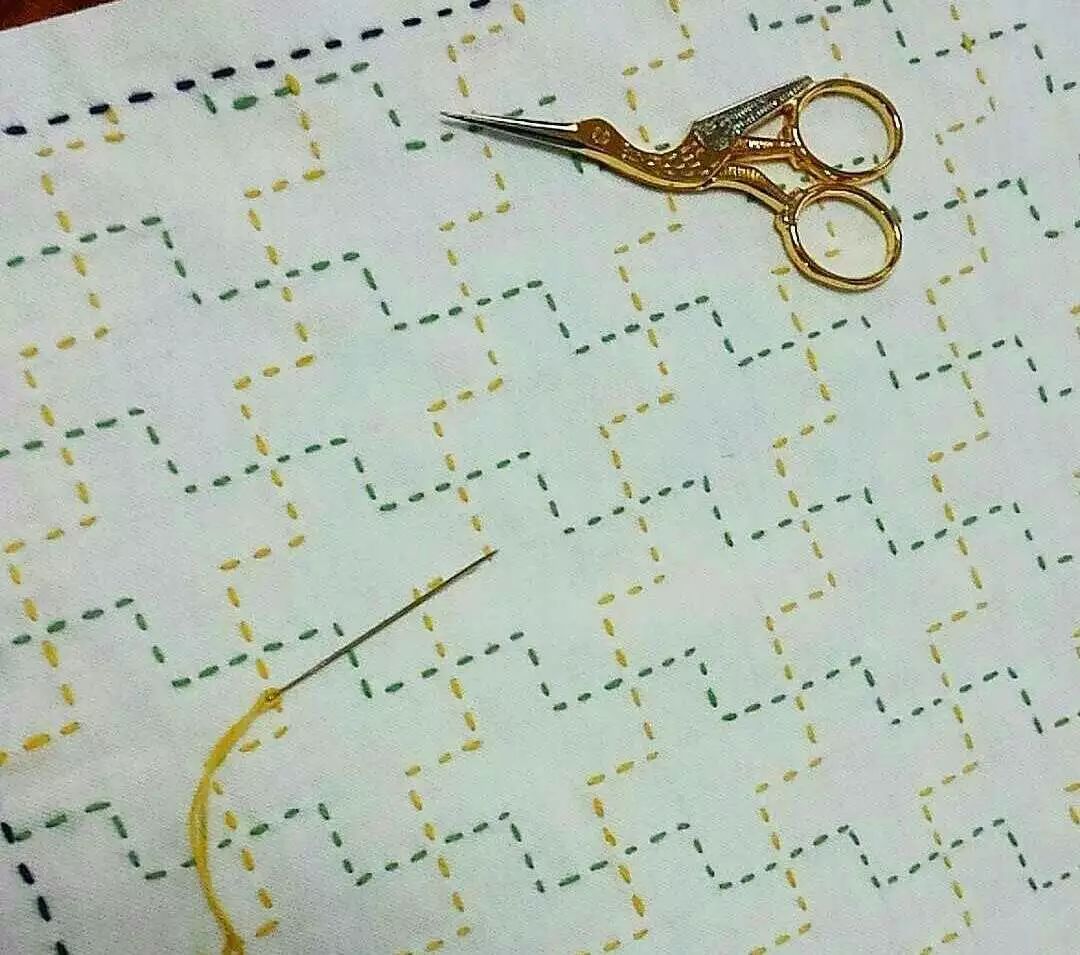 刺子绣基础教程,最简单的刺子绣教程